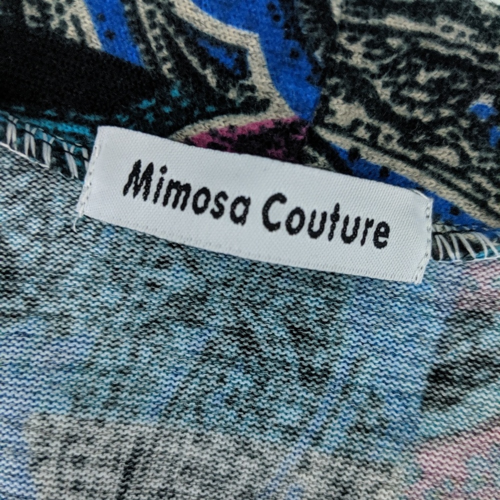 Mimosa Couture Printed Patchwork Open Duster S - image 6